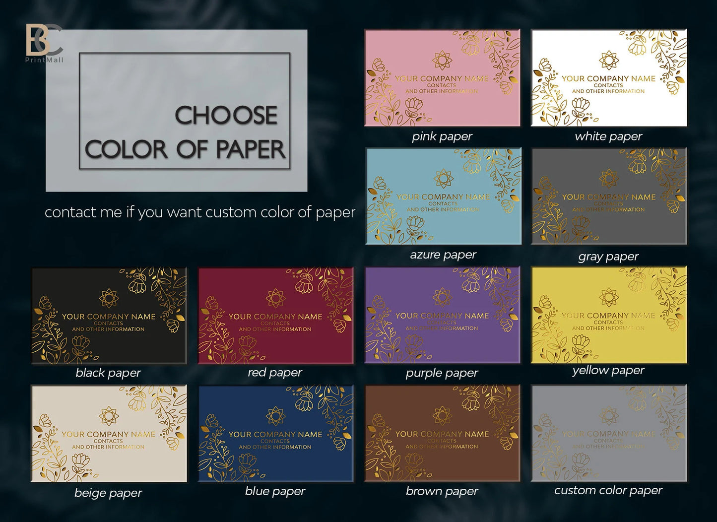 Raised Foil Business Cards | Thick Double-layered Art Paper BcardsCreation