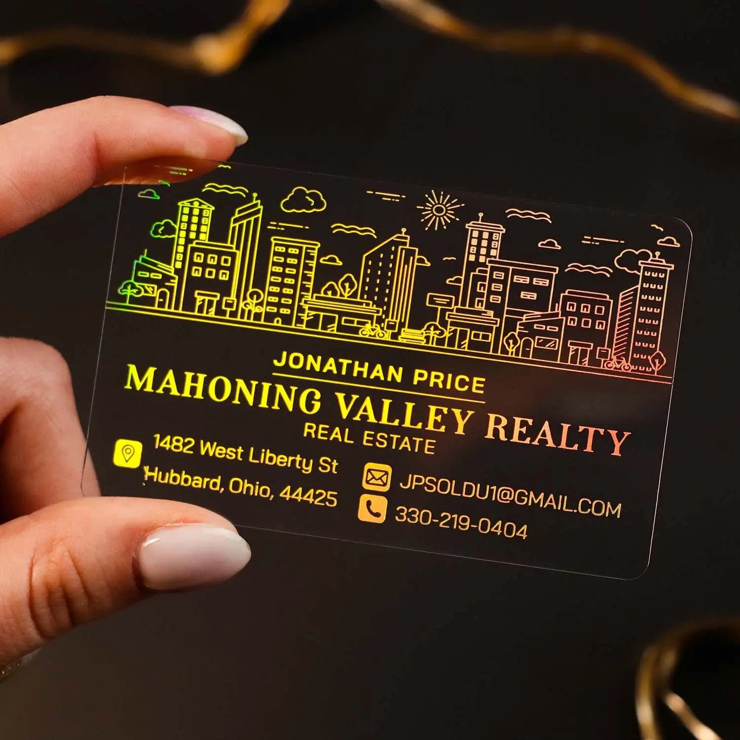 Clear Business Cards