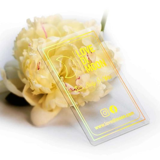 Clear Business Cards - Unique Business Card Designs - Foiled Business Cards - bcardsCreation