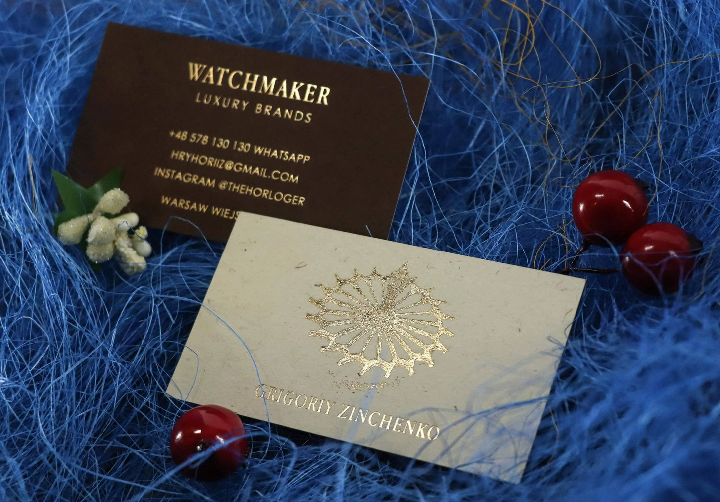 Fine Paper Double layered Business Card with Real Gold / Silver Foils, Thick Colored Paper Foiled Unique Business Cards Fine Paper Business Cards BCardsCreation 100 Double Layered One Foil