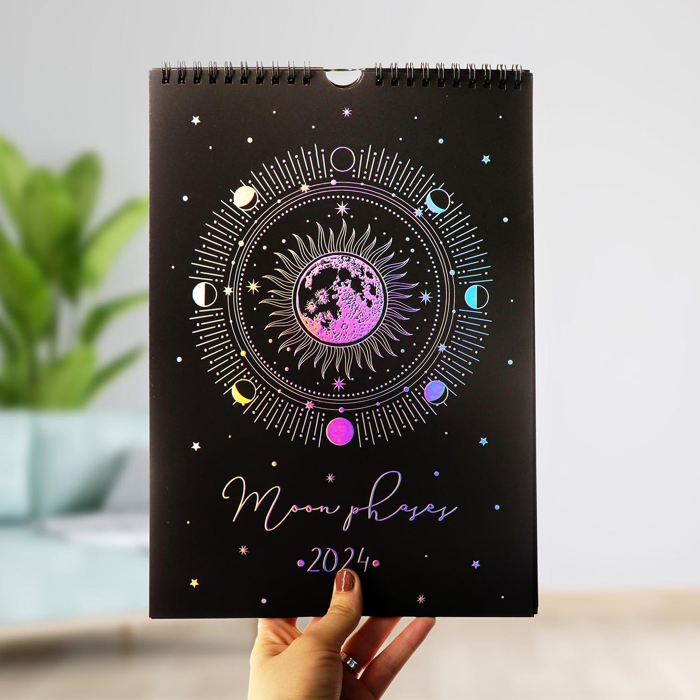 Full Moon Calendar 2024 | Holographic or Gold foil