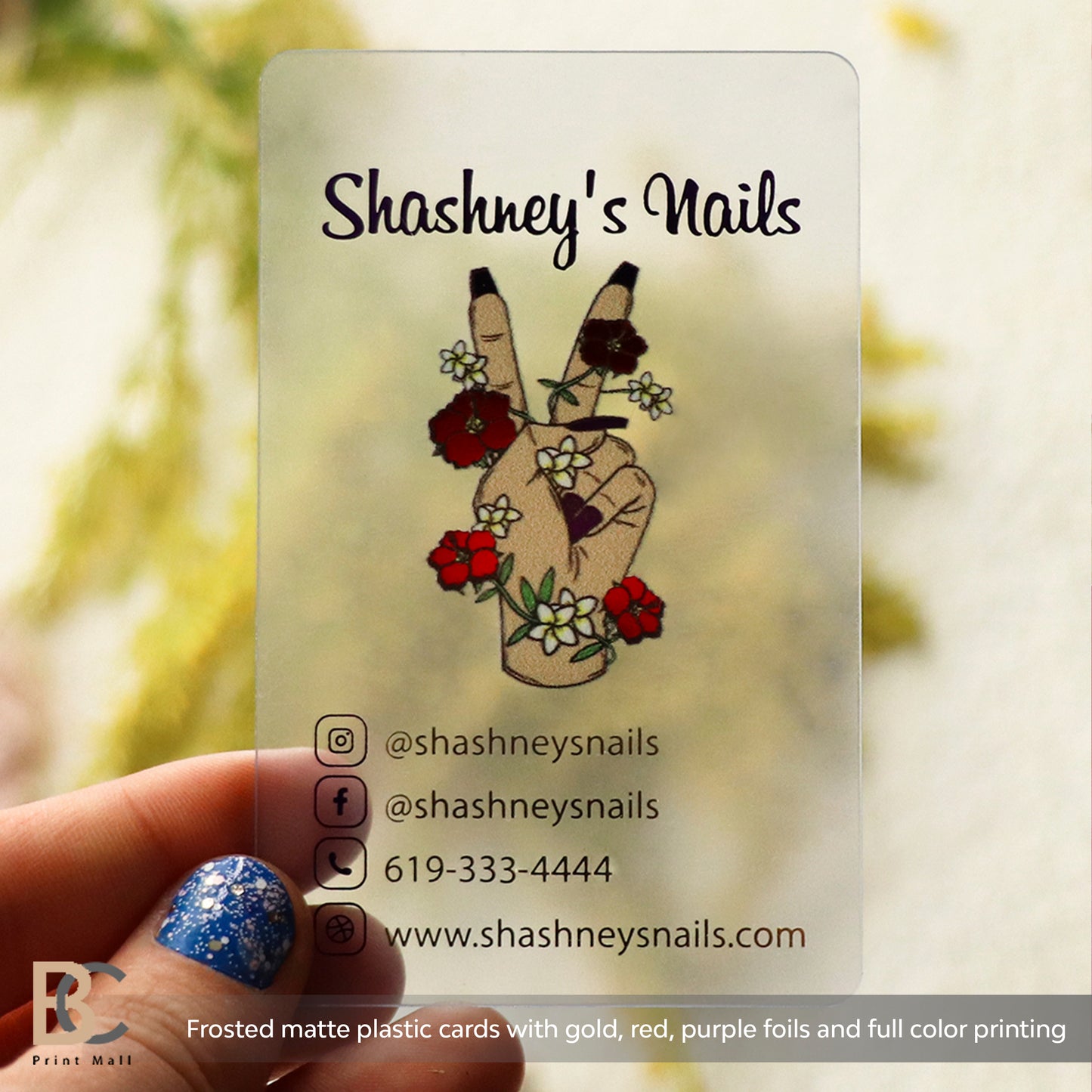 Neon business cards | Frosty translucent cards | Plastic business card printing BcardsCreation