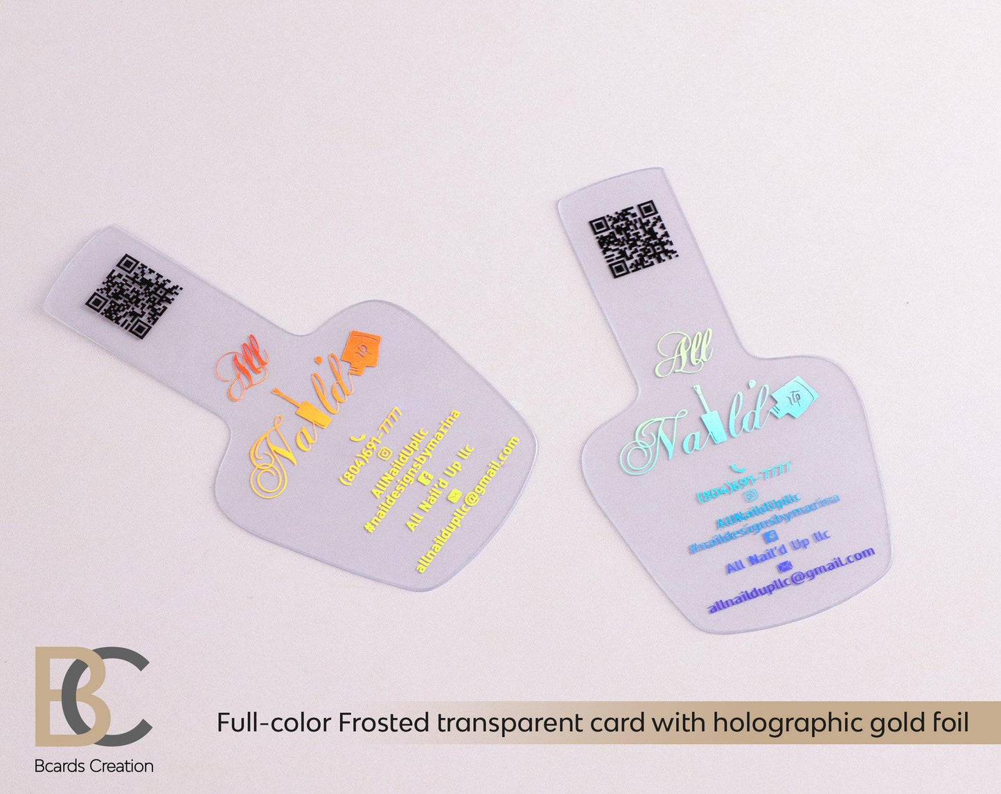 Custom Shape Mate Plastic Business Cards | Different Foil Colors | Full Color Printing Custom Shape Mate Plastic Business Cards | Different Foil Colors | Full Color Printing Business_cards, Clear-plastic, custom_shape, Frosted_Card, Plastic_Cards, transparent BCardsCreation
