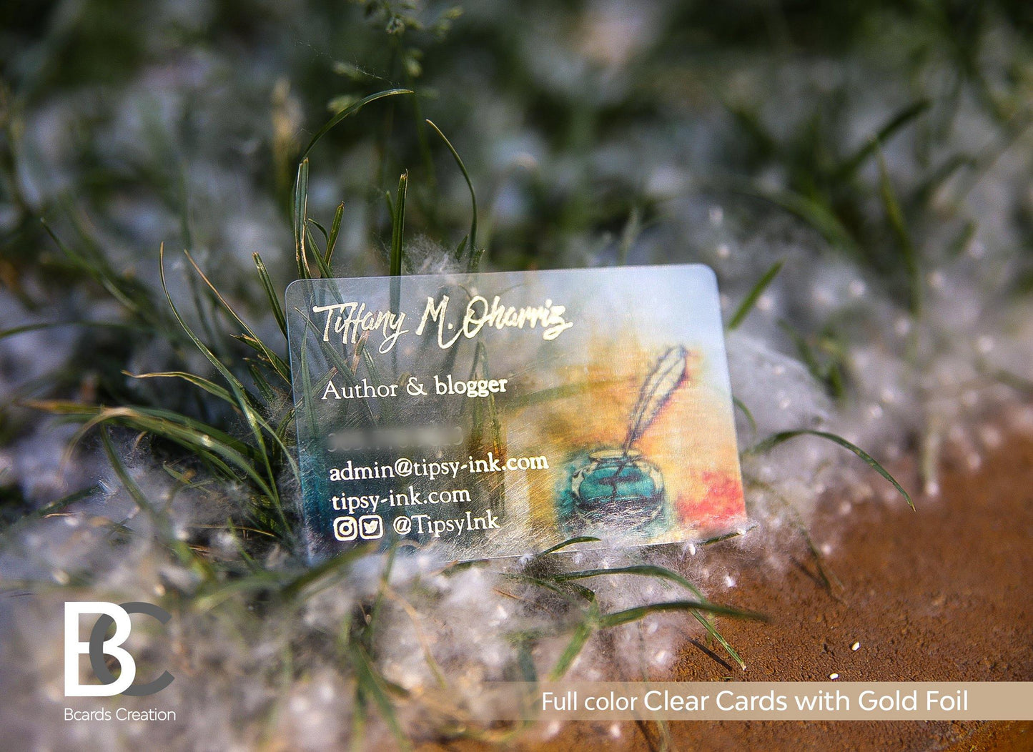 CLEAR Plastic Business cards | White, Gold Foils Stamping | Full color printing CLEAR Plastic Business cards | White, Gold Foils Stamping | Full color printing Business_cards, Clear-plastic, foil_stamping, Foiled_card, Plastic_Cards, transparent Transparent Business Cards