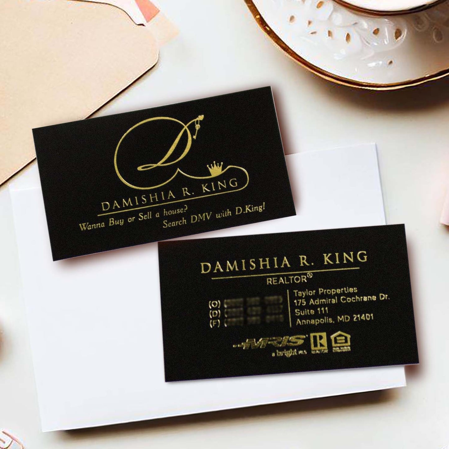Gold Foil Business Card, Event Planner Business Card, Boutique Business Card, Realtor Business Card, Photographer Cards BcardsCreation