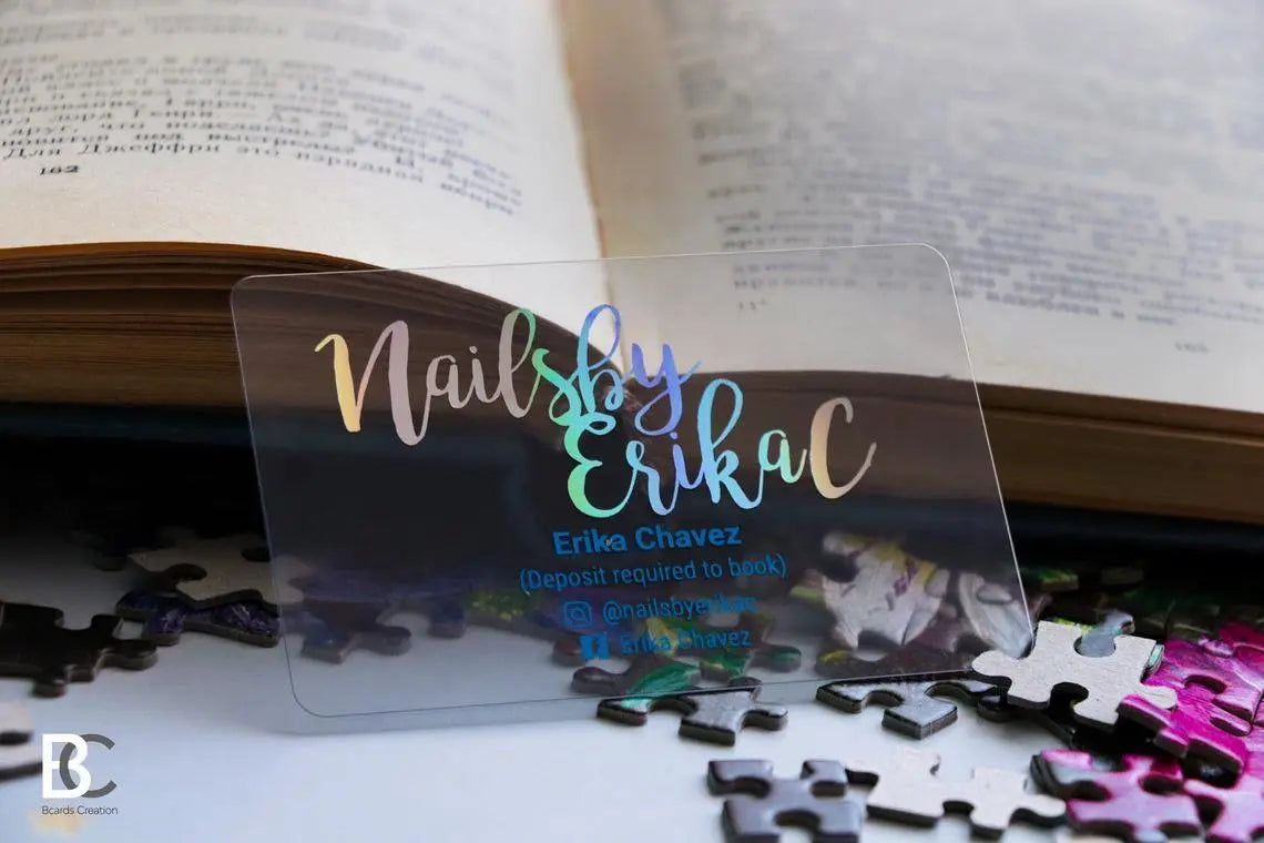 Plastic Business cards with Holographic Foils – BcardsCreation