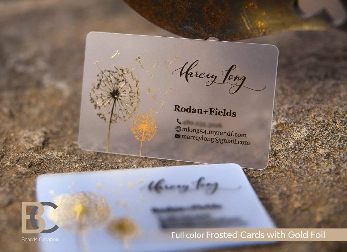 Frosted Plastic Business Cards | Full color Print | 1-3 Foils | Unique Business Cards Frosted Plastic Business Cards | Full color Print | 1-3 Foils | Unique Business Cards Business_cards, foil_stamping, Foiled_card, Frosted_Card, Plastic_Cards Transparent Business Cards
