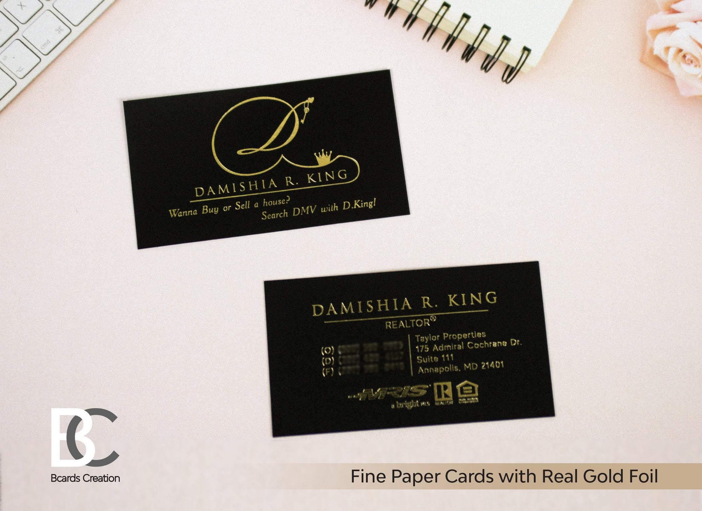 Fine paper business cards with real foil | Custom Embossed Rose Gold Foil, Calligraphy, Photographer, Event Planner, Simple Fine paper business cards with real foil | Custom Embossed Rose Gold Foil, Calligraphy, Photographer, Event Planner, Simple Business_cards, foil_stamping BcardsCreation