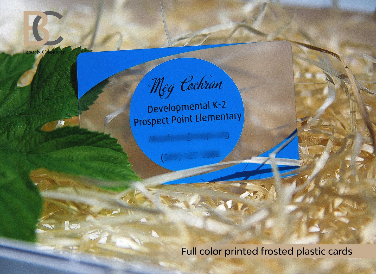 Silkscreen Printed Plastic Transparent Frosted Business Cards PVC Personalized Design Custom Business Card - BcardsCreation