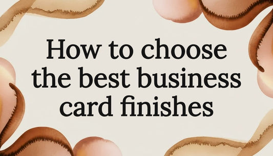 Editorial watercolor business card title card