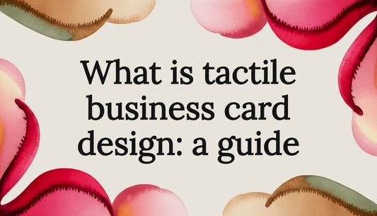 Watercolor ribbon frame title card for business card design