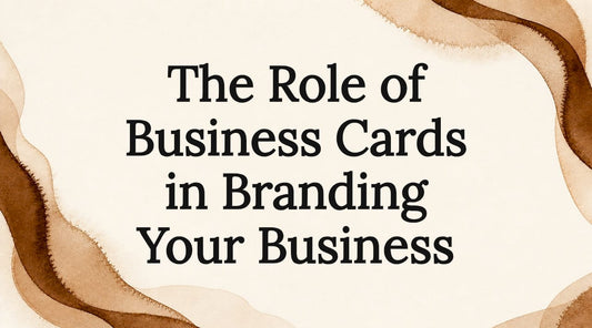 Decorative business card title card illustration