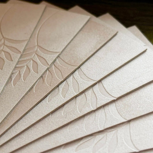 Aura Luxury Velvet Business Cards with Foil Debossing & Custom QR Code BcardsCreation