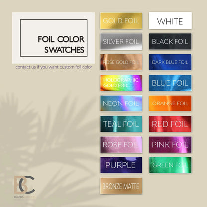 Full Color Transparent Plastic Business Cards | 1-3 color Foil stamping