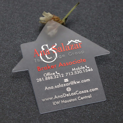 House Custom Shaped Business Cards | Real estate business cards BcardsCreation