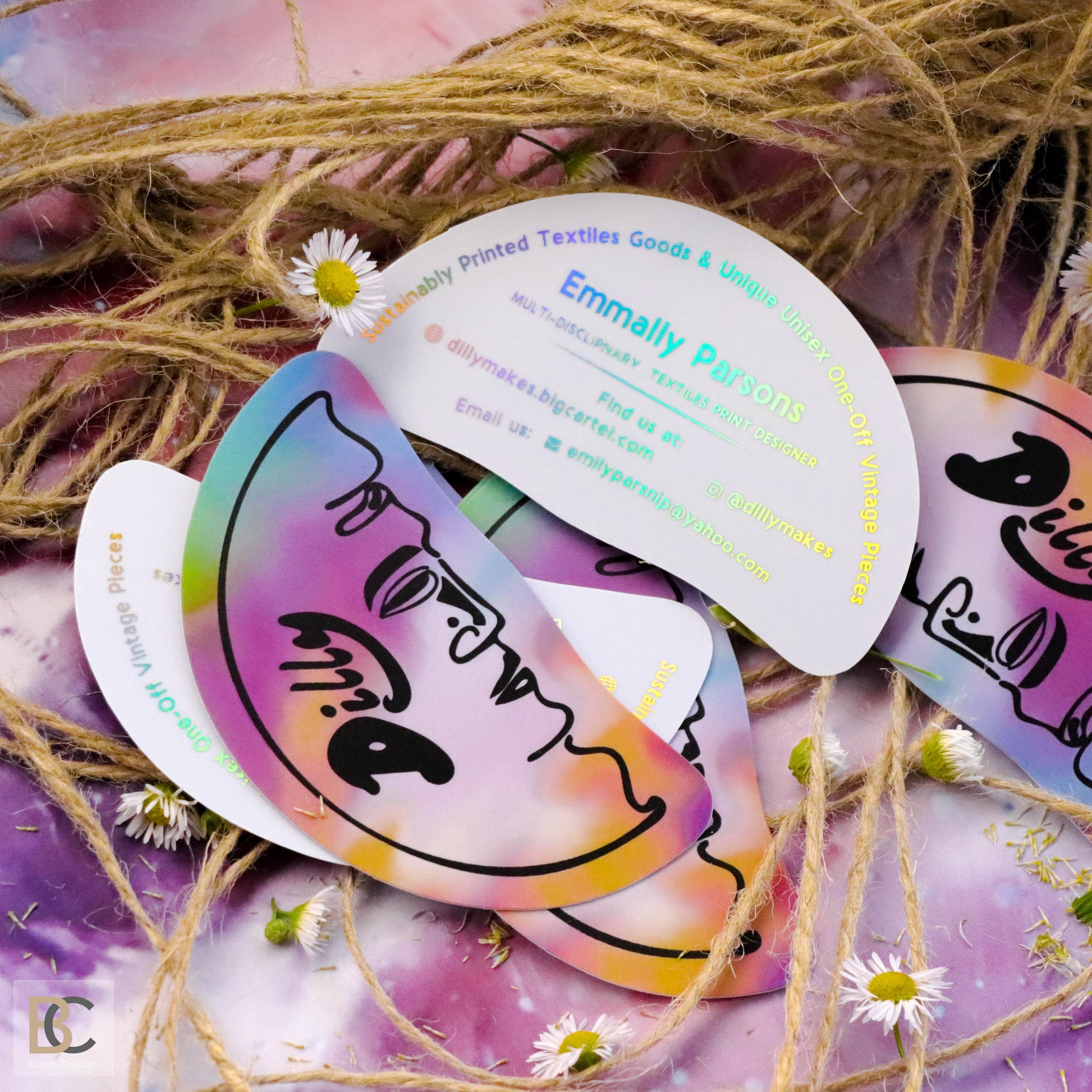 White PVC Business Cards — Custom Cut, Full Color & Metallic Foil Options BcardsCreation