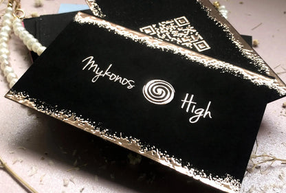 Raised Foil Business Cards | Thick Double-layered Art Paper BcardsCreation