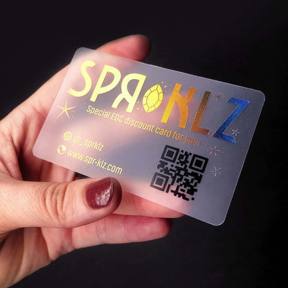Translucent business cards | Plastic business cards with qr code BcardsCreation