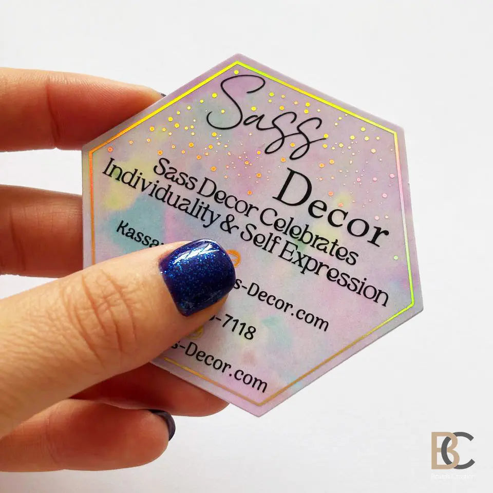 White PVC Business Cards — Custom Cut, Full Color & Metallic Foil Options BcardsCreation