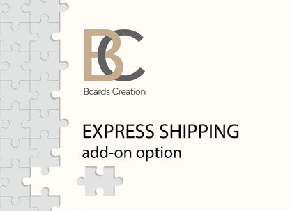 EXPRESS /STANDARD SHIPPING add-on option - BcardsCreation