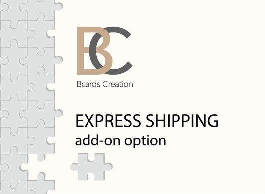 EXPRESS /STANDARD SHIPPING add-on option - BcardsCreation