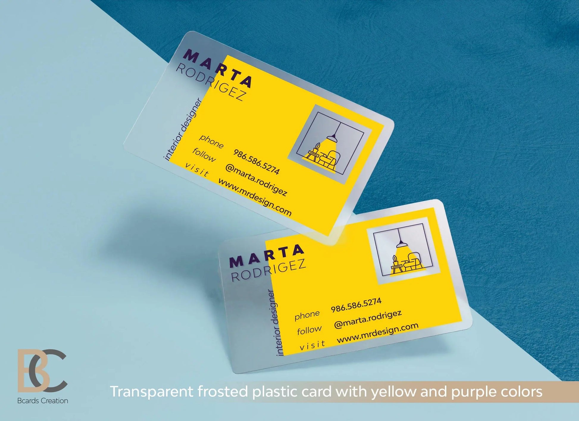 Silkscreen Printed Plastic Transparent Frosted Business Cards PVC Personalized Design Custom Business Card - BcardsCreation