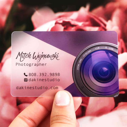Full-Color Frosted Transparent Business Cards