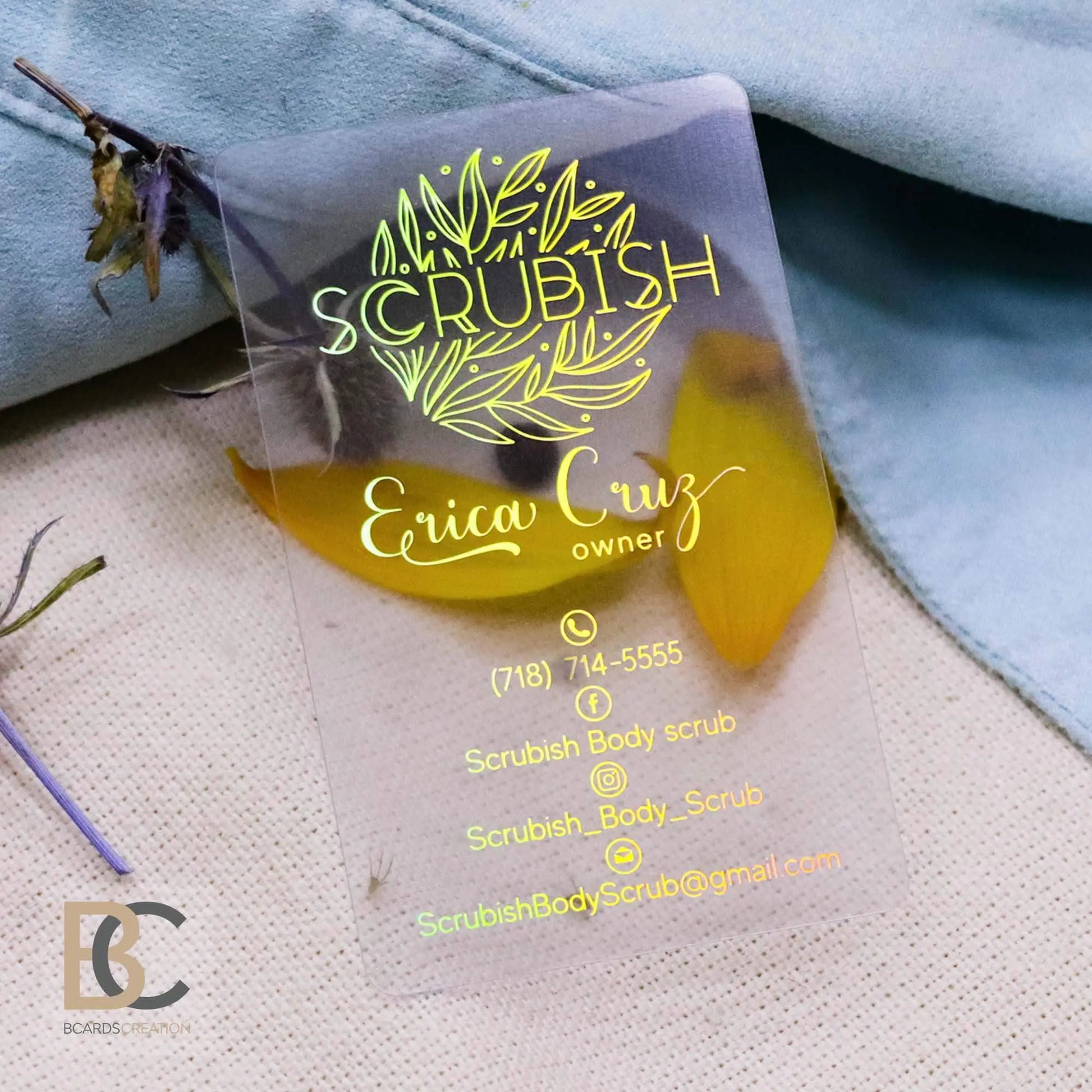 Plastic Business cards with Holographic Foils – BcardsCreation