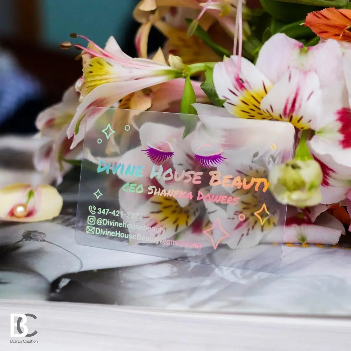 Plastic Business cards with Holographic Foils – BcardsCreation