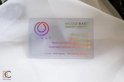 Plastic Business cards with Holographic Foils – BcardsCreation