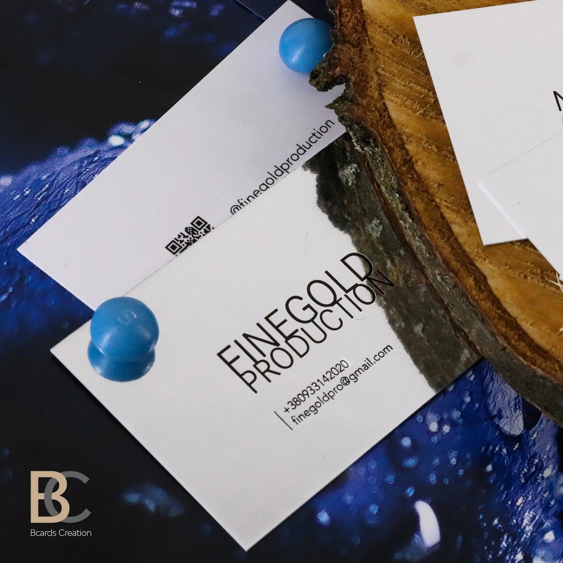 MIRROR EFFECT Business Card Thick Multilayered | Metallic effect | Silver cards with | Reflection | Foil stamping Embossing Debossing - BcardsCreation