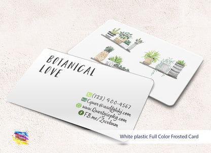 Frosted Plastic Business card | Full color printing | Double Sided Frosted Plastic Business card | Full color printing | Double Sided Business_cards, Frosted_Card, Plastic_Cards, white_card White Plastic Business Cards