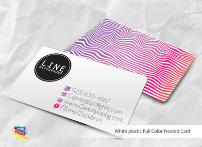 Frosted Plastic Business card | Full color printing | Double Sided Frosted Plastic Business card | Full color printing | Double Sided Business_cards, Frosted_Card, Plastic_Cards, white_card White Plastic Business Cards