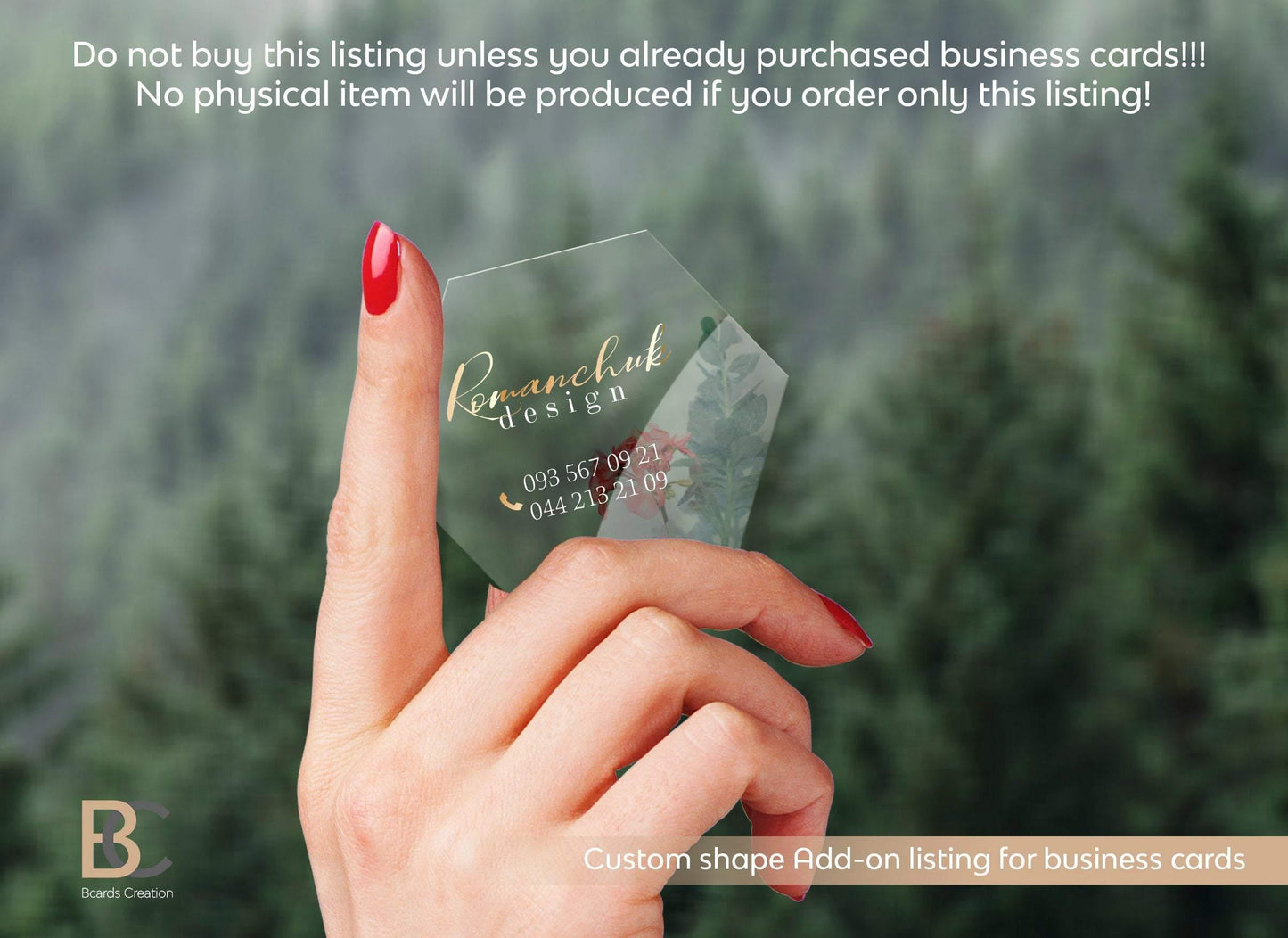 Custom Business card Shape Add-on Custom Business card Shape Add-on Business_cards, Extra Services BcardsCreation