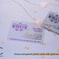 Holographic Neon Business card. Clear Transparent Plastic Business Cards, 1-3 Foils,, custom - BcardsCreation