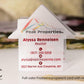 CUSTOM SHAPE plastic frosted business cards with 1-3 foils, full color printing | transparent minimal design | House nail polish bottle QR - BcardsCreation